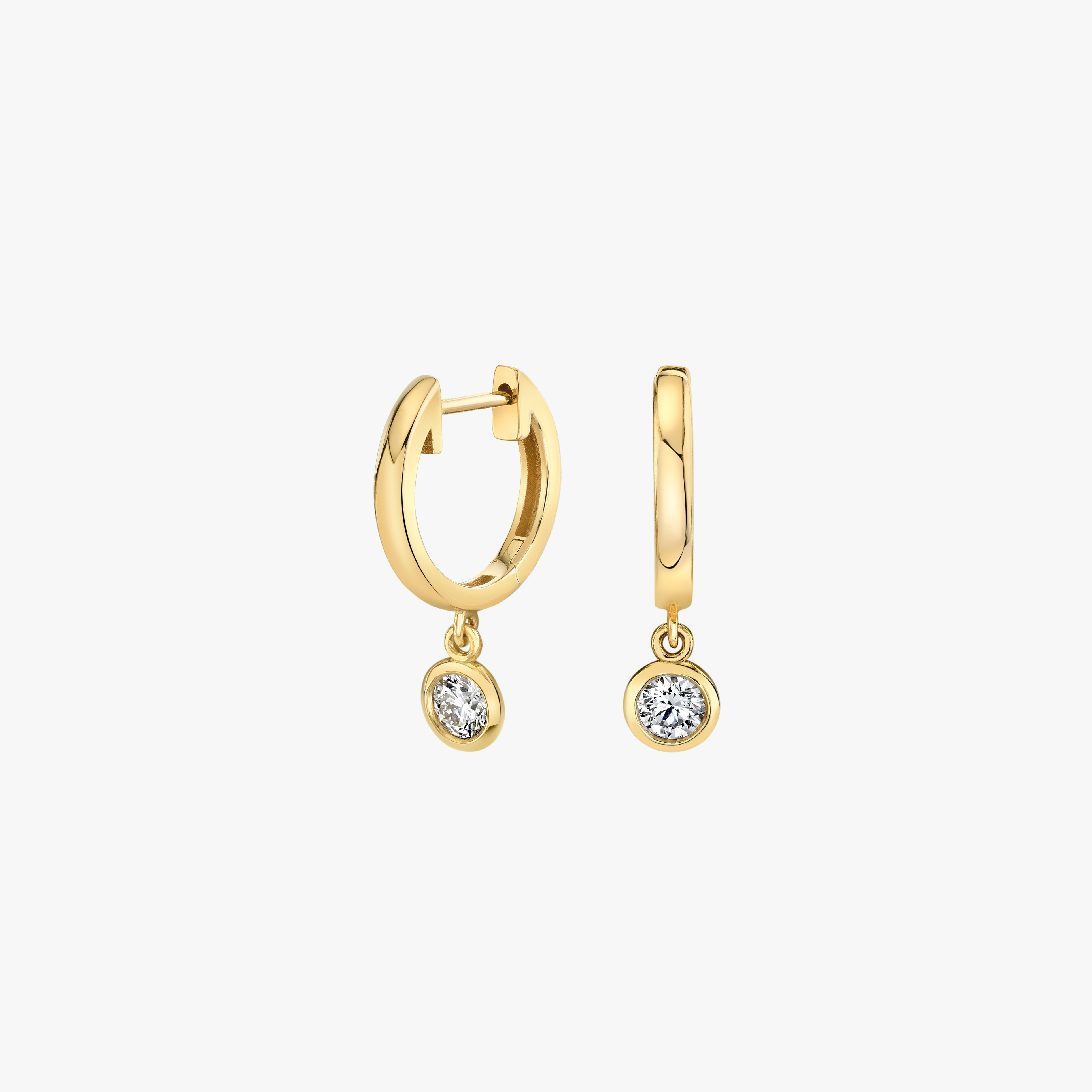 pavé hoop earrings